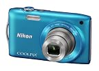 Nikon Coolpix S3300 16 Megapixels Digital Camera (Blue)