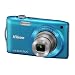 Nikon Coolpix S3300 Digitalkamera (16 Megapixel, 6-fach opt. Zoom, 6,7 cm (2,7 Zoll) Display, bildstabilisiert) blau