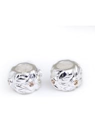 TheIKA 2pc 925 Sterling Silver Charm Beads PB-12142