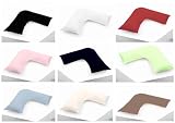 Matching Bedrooms Polycotton Percale V Shaped Pillow Case Choice Of Colours!! Colour: Black