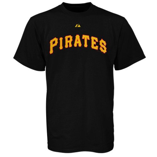 Pittsburgh Pirates Official Wordmark Short Sleeve T-Shirt (X-Large)