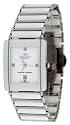 Oniss Men's Caprice Collection White Ceramic Watch with Silver Trim and White Face Model ON-294-M77