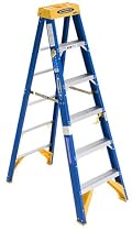 Werner OBEL06 Old Blue Electricians 375-Pound Duty Rating Fiberglass Stepladder/Job Station, 6-Foot
