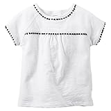 カーターズ Carter's ボンボン付き Tシャツ 半袖 PomPom Trim Top 12M (72-78cm)