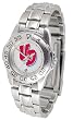 Dayton Flyers Suntime Ladies Sports Watch w/ Steel Band - NCAA College Athletics