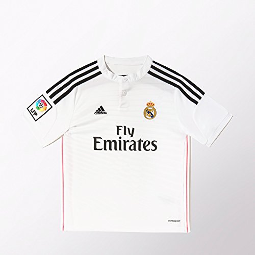 Adidas Real Madrid Home Youth Jersey [WHITE/BLACK/BLAPNK]