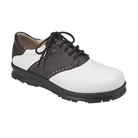 Mens Finn Comfort Augusta White Coffee Nappa Classic Sport Golf Comfort Orthopedic Shoe by Finn Comfort
