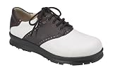 Womens Finn Comfort Augusta White/Coffee Nappa Classic Sport Golf Comfort Orthopedic Shoe