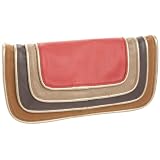 Vieta Diann Striped Clutch