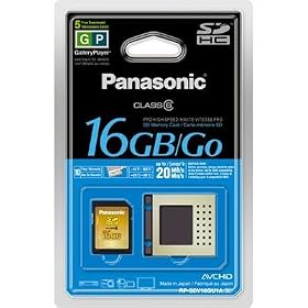Panasonic 16 GB SDHC Class 6  Flash Memory Card