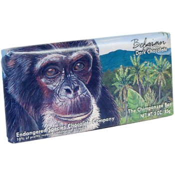 Chimpanzee - Smooth Dark Chocolate, 12 Units 3.2 oz by Endangered Species