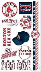 Boston Red Sox Temporary Tattoos - SET OF 6 - Sports Merchandise
