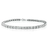 1ct Diamond Line Tennis Bracelet in Sterling Silver 7