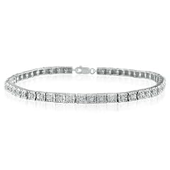 1ct Diamond Line Tennis Bracelet in Sterling