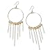 Silver-plated Hoop Earrings W/pearly Cat-eye Beads