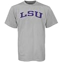 LSU Tigers Ash Vertical Arch T-shirt