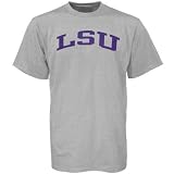 LSU Tigers Ash Vertical Arch T-shirt