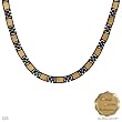 MARCEL DRUCKER Wonderful Necklace With 0.76ctw Genuine Peridots Beautifully Crafted in 24K Yellow Gold foil and Titanium. Total item weight 44.0g Length 16.5in