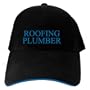 CAPS BLACK EMBROIDERY " WORD ROOFING PLUMBER "