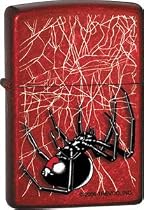 Widow's Web Candy Apple Red Zippo Lighter
