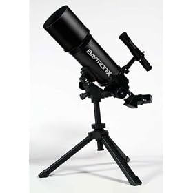 Black Baytronix AstroVenture 80mm 16-40x Power Portable Refractor Telescope