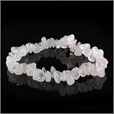 Cute Stretchy Rose Quartz Chip Bracelet