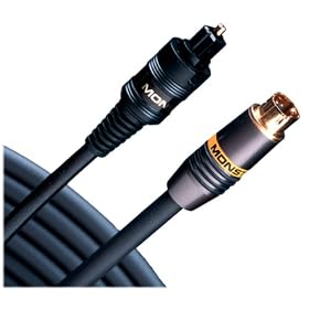 Monster Cable J2 DVD SO-3 DVD Player to Dolby Digital A/V Receiver Using S-Video & Fiber-Optic Audio MVS3-3 & ILS100-3 (3 Feet)