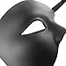 Ideal Mask for Men - Blank Venetian Masquerade Mask - Black