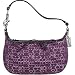 AUTHENTIC COACH LUREX SIGNATURE COSMETIC/TOP HANDLE POUCH 42039 (Plum)
