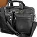Joseph Abboud Genuine Leather Laptop Case - Black