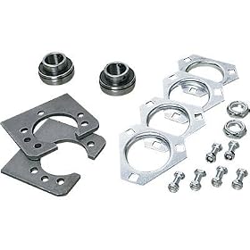 Go-Kart Live Axle Bearing Kit For 1in. Axle With 3 Hole Flangettes