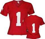 Ohio State Buckeyes Women's -No. 1- Red Replica Football Jersey