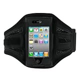 EMPIRE Apple iPhone 4 / 4S Adjustable Neoprene Armband (Black) [EMPIRE Packaging]