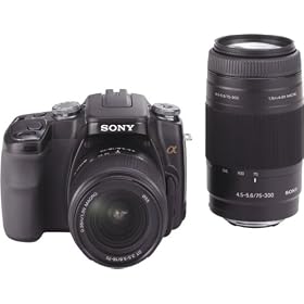 SONY �f�W�^����჌�t�J���� ��100 W�Y�[�������Y�L�b�g �u���b�N DSLRA100W/B