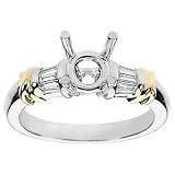 Two-Tone Engagement Setting with Tapered Baguette Diamond Accents (G-H/VS, 1/4 ct. tw.)