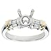 Two-Tone Engagement Setting with Tapered Baguette Diamond Accents (G-H/VS, 1/4 ct. tw.)