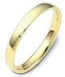 3mm traditional gold wedding band ring (14K Gold)