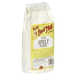 Bob's Red Mill Light Spelt Flour UNBL White, 22-Ounce Packages (Pack of 4)