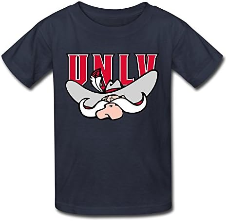 VAVD Youth UNLV Rebels Kids Boys And Girls Short Sleeves T-Shirt M Navy