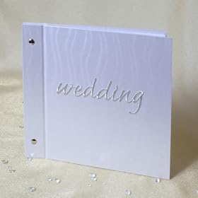 Silver Thread Wedding Photo Album with Interleaves