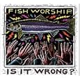 Fridge Magnet 'Fish Worship Is It Wrong?' By Ray Troll Fishboy Fishing Gift
