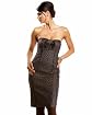 Ruffled Tweed Strapless Dress Product Image