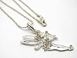 Tinkerbell, Angel, Fairy, Pixie Crystal Studs Necklace