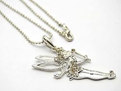 Tinkerbell, Angel, Fairy, Pixie Crystal Studs Necklace