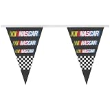  : NASCAR 25' String of 6" x 9" Party Pennants