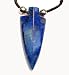 Lapis Colored Kiwi Jasper Arrowhead Pendant Image