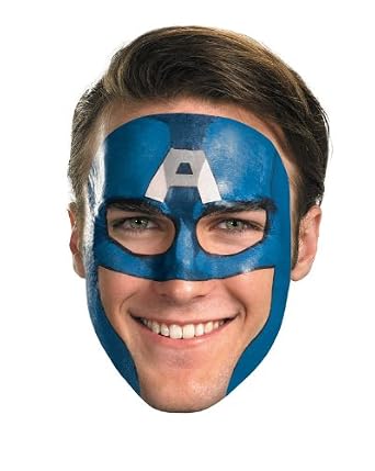 Captain America Face Tattoo