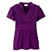 Xhilaration® Girls' Pintuck Knit Top Imperial Purple