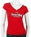 5th & Ocean Tampa Bay Buccaneers Ladies Knit V-Neck Ringer Tee (Small)