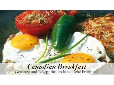 Gaumenfreude - CANADIAN BREAKFAST -- Gewürzset für leichten Genuss. 8 Gewürze befinden sich in einem dekorativen Holzkasten -- Beinhaltet die Geschichte des Gerichtes, eine Inhaltsbeschreibung der Gewürze, das Originalrezept und eine Einkaufliste. Ein ideales Geschenk für Kochkünstler & Hobbyköche, solche, die es werden wollen und alle, die neugierig auf fremde Welten sind. Maße: 11,4 x 9,5 cm, 3,4 cm hoch